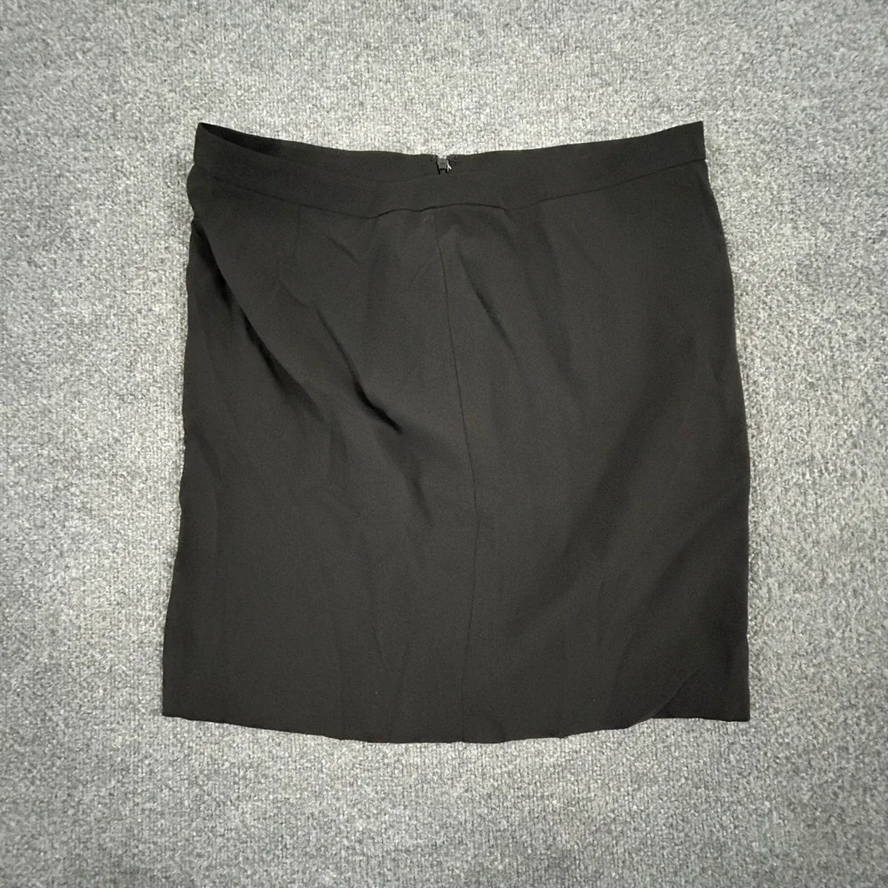 Lauren Ralph Lauren Skirt Womens Size 16 Black Mini Straight Classic New